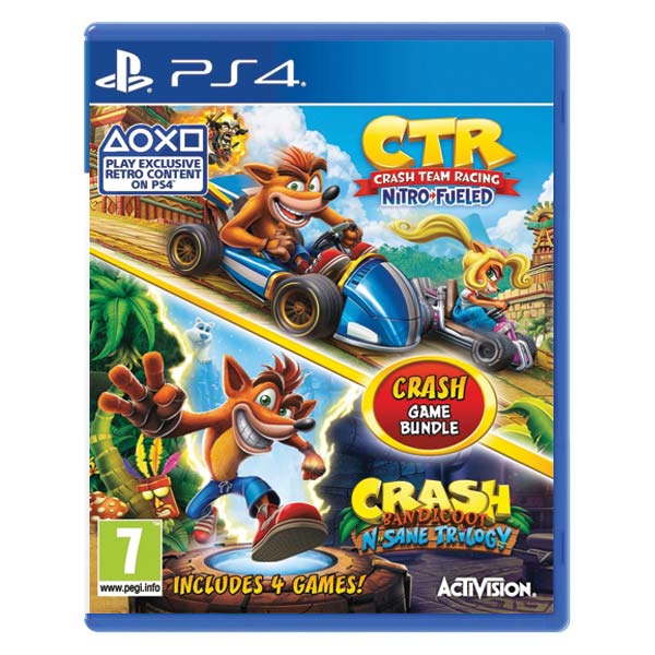 Crash Team Racing + Crash Bandicoot N.Sane Bundle [PS4] - BAZÁR (használt termék)