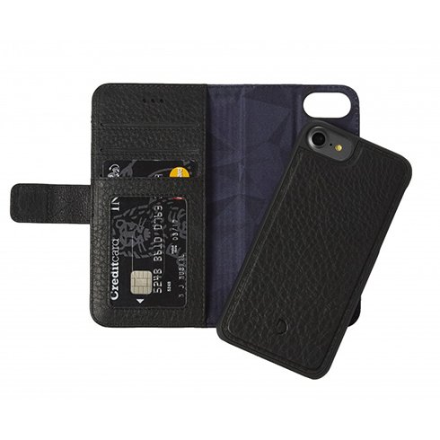 Decoded Tok Leather Detachable Wallet for iPhone 7/8/SE 2020 - Black