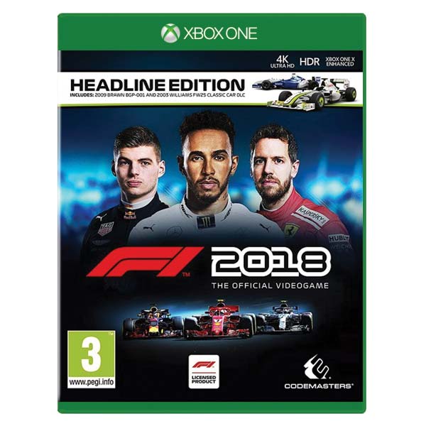 F1 2018: The Official Videogame (Headline Kiadás) [XBOX ONE] - BAZÁR (használt)