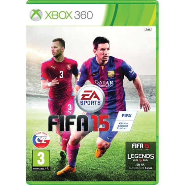 FIFA 15 CZ [XBOX 360] - BAZÁR (használt termék)