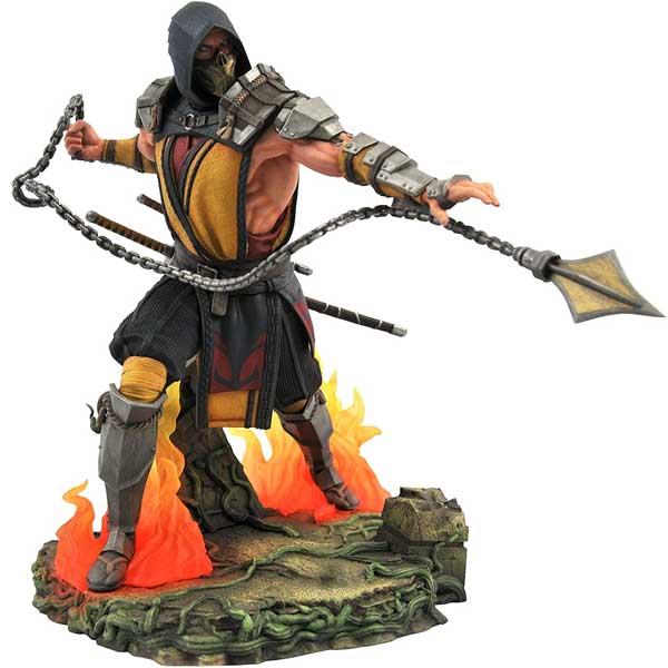 Figura Mortal Kombat Gallery Scorpion Deluxe PVC Diorama