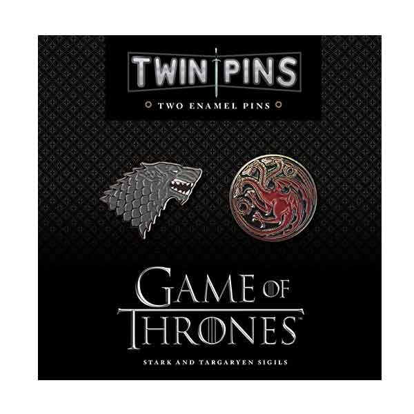 Game of Thrones House Stark and Targaryen jelvények (2-Pack)