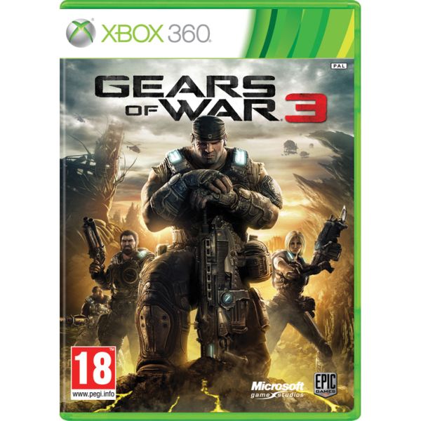 Gears of War 3 CZ - XBOX 360- BAZÁR (használt termék)