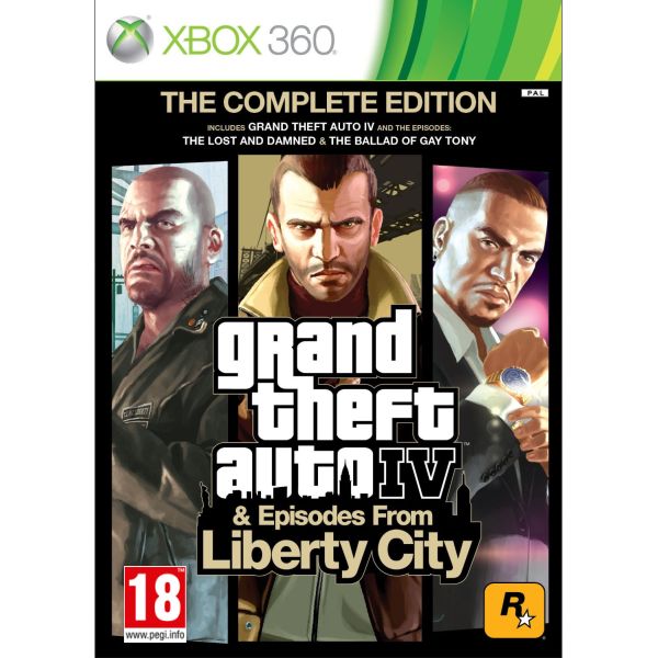 Grand Theft Auto 4 & Episodes from Liberty City (The Complete Edition)- XBOX 360- BAZÁR (használt termék)