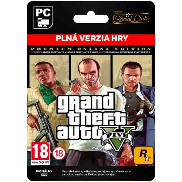 Grand Theft Auto 5 (Premium Online Edition) [Social Club]