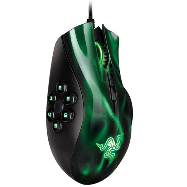 Gamer egér Razer Naga Hex Expert MOBA/Action-RPG, zelená