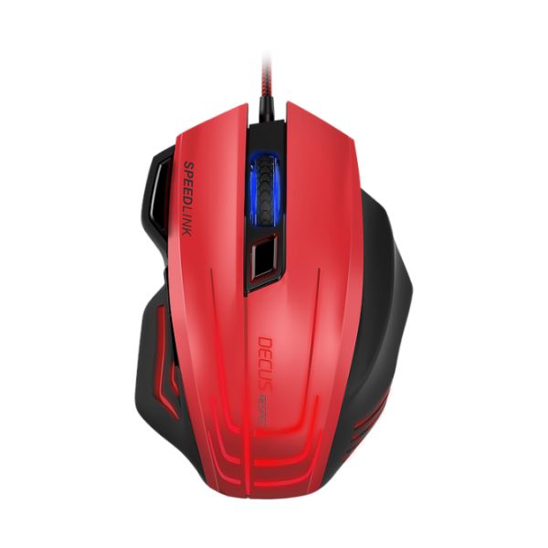 Gamer egér Speedlink Decus Respec Gaming Mouse, black-red