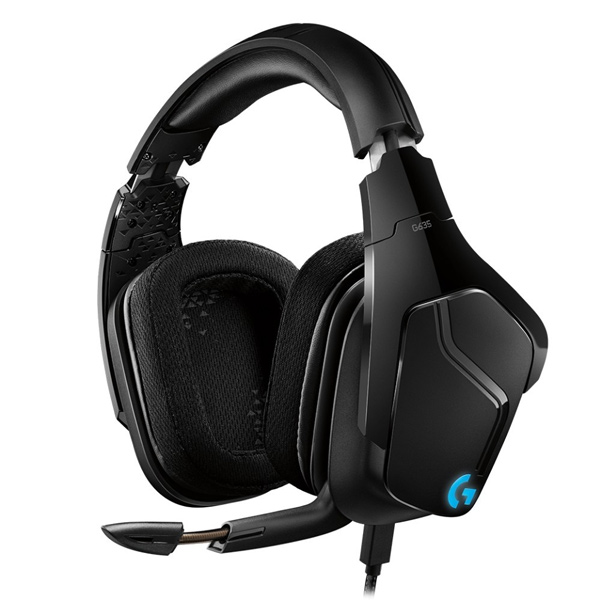 Gamer fejhallgató Logitech G635 Vezetékes 7.1 Llightsync Játékos Fejhallgató