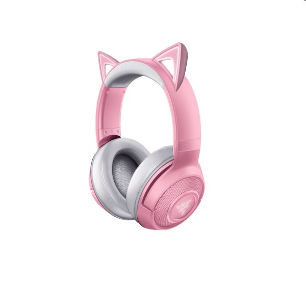 Játékos fülhallgató Razer Kraken BT Kitty Kiadás rózsaszín