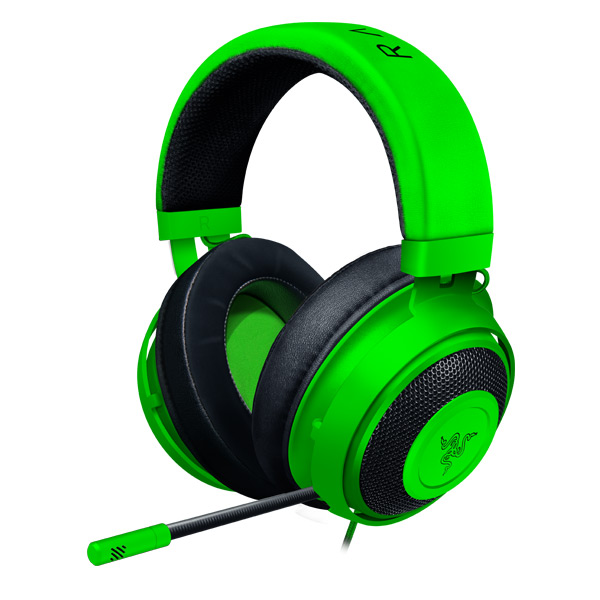 Gamer fejhallgató Razer Kraken, green (2019 Edition)