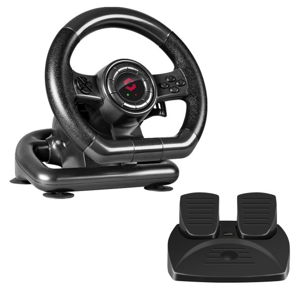 Speedlink Black Bolt Racing Wheel for PC, black - OPENBOX (Bontott csomagolás teljes garanciával)