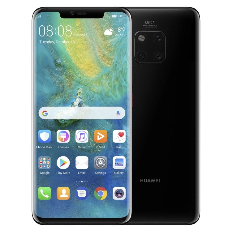 Huawei Mate 20 Pro, 6/128GB, Dual SIM | Black, A osztály - használt, 12 hónap garancia