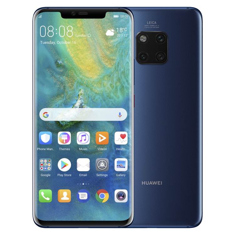 Huawei Mate 20 Pro, 6/128GB, Dual SIM | Blue, A kategória+ - használt, 12 hónap garancia
