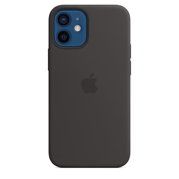 Apple iPhone 12 | 12 Pro Silicone Case tok MagSafe-vel, Fekete