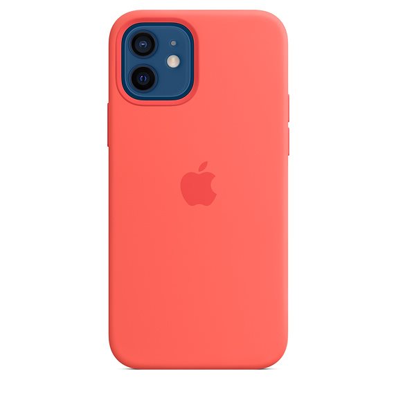 Apple iPhone 12 Pro Max Silicone Case with MagSafe, pink citrus Apple iPhone 12 Pro Max Silicone Case with MagSafe, pink citrus