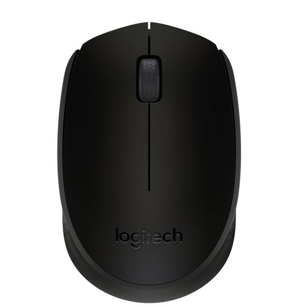 Logitech Vezeték nélküli Egér B170 Irodai egér, Fekete