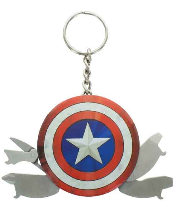 Kulcstartó Marvel - Captain America Shield Multi