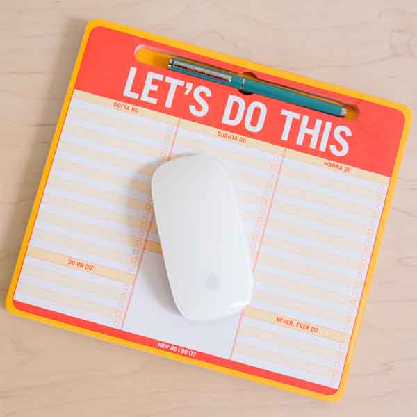 Knock Knock Mousepad Let's Do This Pen-to-Paper