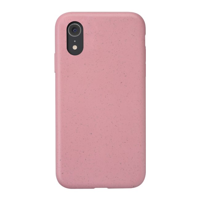 Komposztálható öko tok hátlapra CellularLine Become Apple iPhone XR, rózsaszín