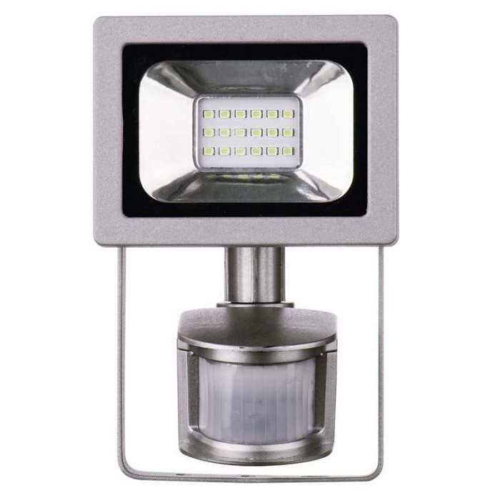 LED reflektor PROFI - 10W - Fényerő 800 Lumen, IP66, fehér - 4 000K mozgásérzékelővel