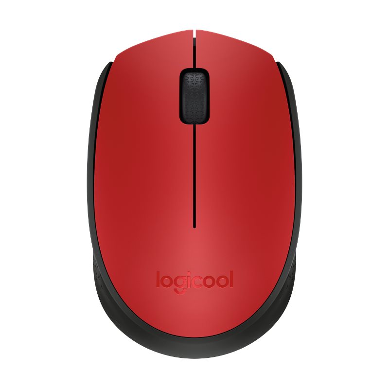 Logitech Vezeték nélküli Egér M171 egér, piros