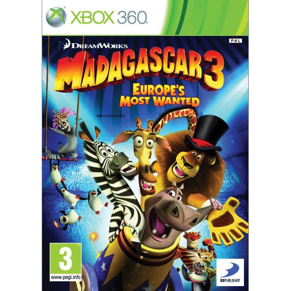 Madagascar 3: Europe’s Most Wanted [XBOX 360] - BAZÁR (használt termék)