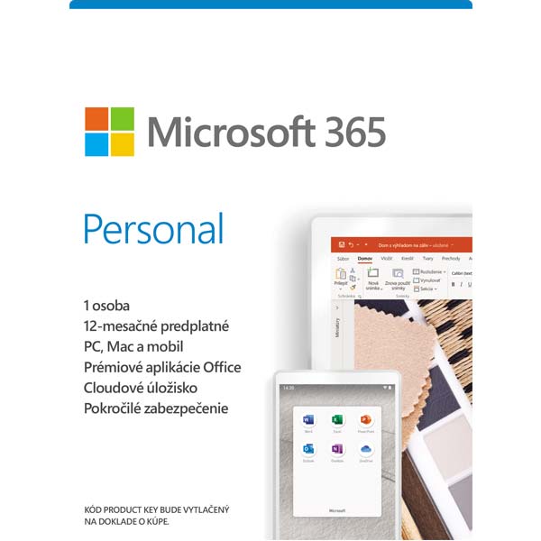 Microsoft 365 Personal - 12 mesiacov (32-bit/x64 SK)