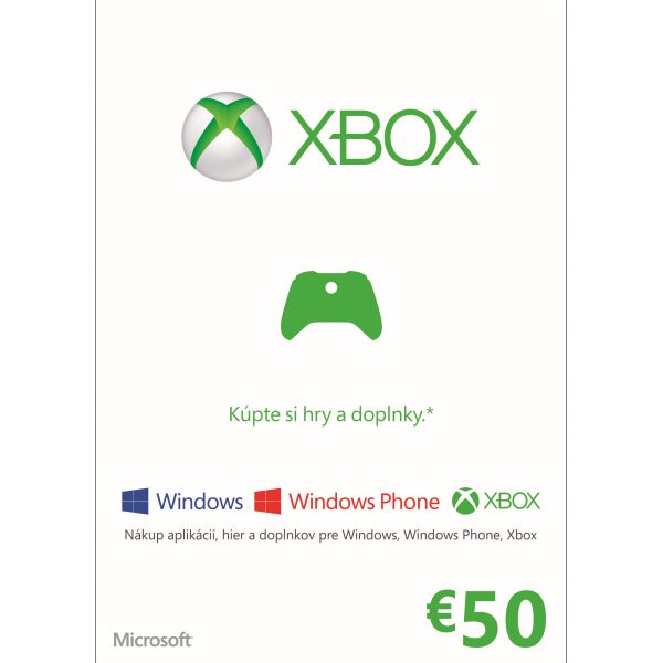 Microsoft LIVE Card 50€ Microsoft LIVE Card 50€