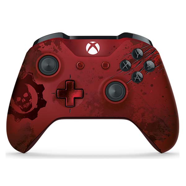 Microsoft Xbox One S Wireless Controller (Gears of War 4 Crimson) - BAZÁR (használt termék , 12 hónap garancia)