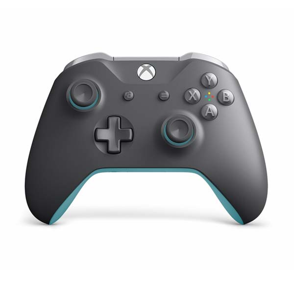 Microsoft Xbox One S Wireless Controller, grey/blue - BAZÁR (használt)