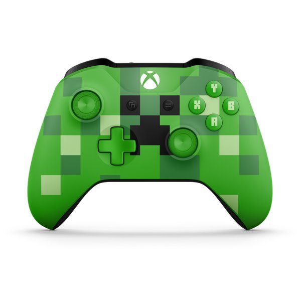 Microsoft Xbox One S Wireless Controller, Minecraft Creeper