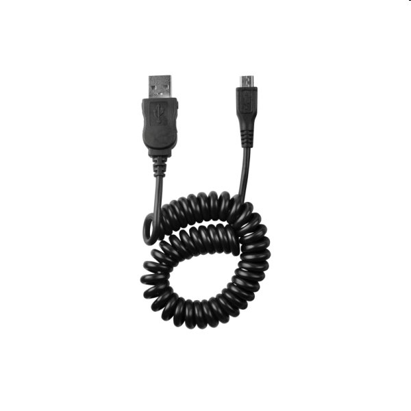 MicroUSB Flexibilis kábel - 1 meter, black