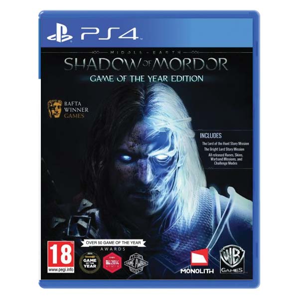 Middle-Earth: Shadow of Mordor (Game of the Year Kiadás) [PS4] - BAZÁR (használt termék)