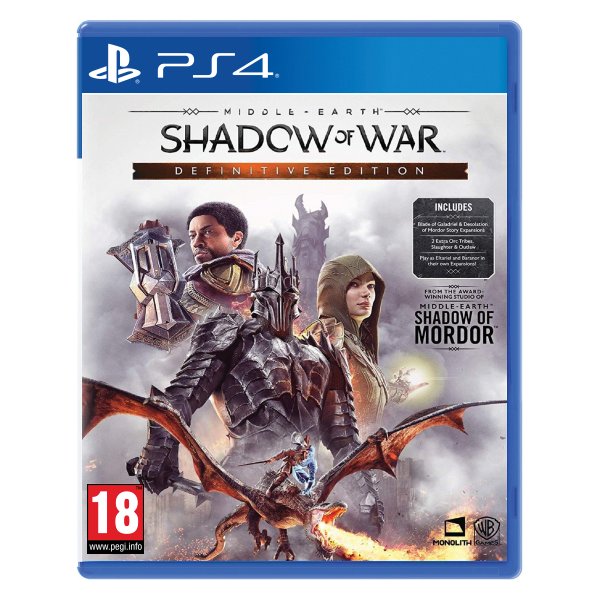 Middle-Earth: Shadow of War (Definitive Edition) [PS4] - BAZÁR (használt)