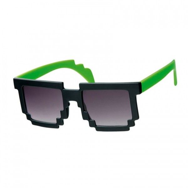Minecraft Groof Black & Green Pixel Sunglasses