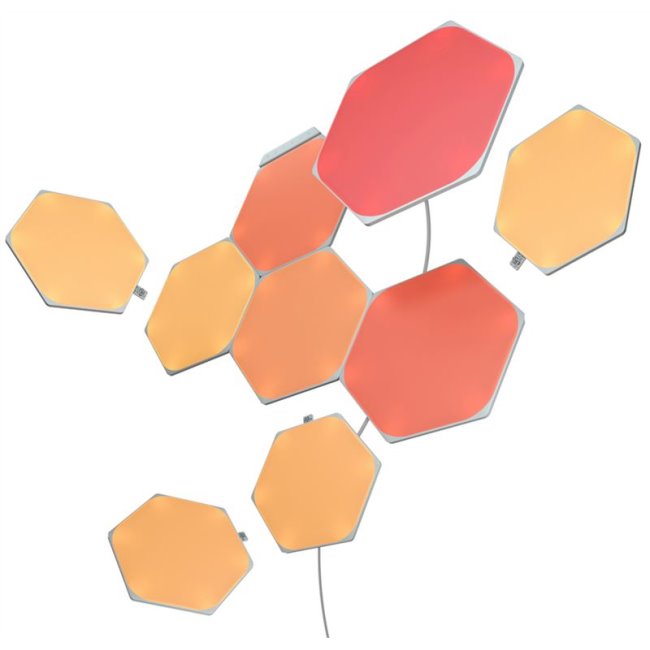 Moduláris smart megvilágítás Nanoleaf Shapes Hexagons Starter Kit, 9 panel