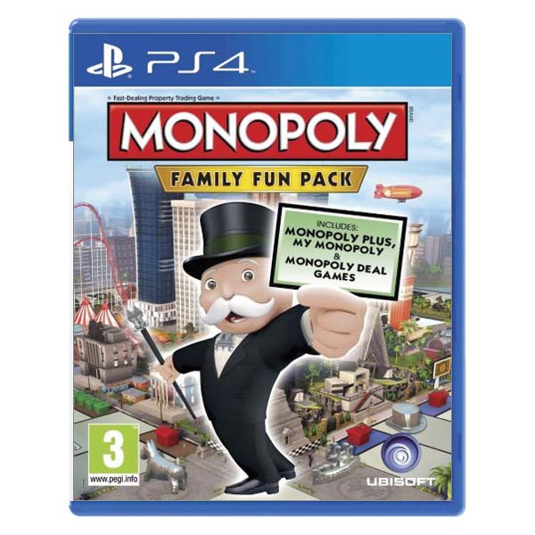 Monopoly: Family Fun Pack [PS4] - BAZÁR (használt termék)