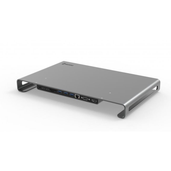 Multifunkcionális alumínium notebook/monitor állvány Swissten  USB-C HUB