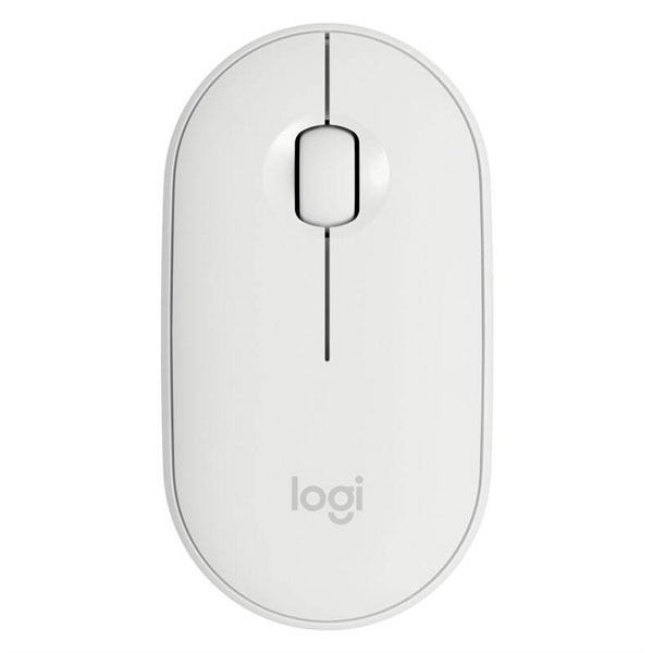Logitech M350 Pebble Vezeték nélküli egér, fehér