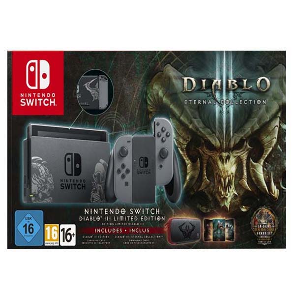 Nintendo Switch (Diablo Limited Edition) - BAZÁR (használt , 12 hónap garancia)