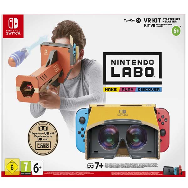 Nintendo Switch Labo VR Kit kezdő csomagolás (VR szemüveg + puska)