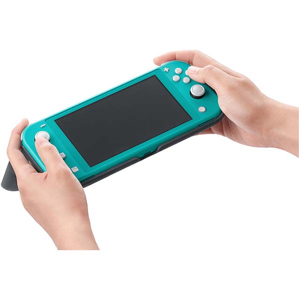 Nintendo Switch Lite preklápacie Tok és védőfólia, szürke