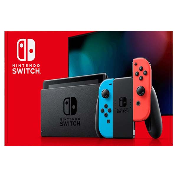 Nintendo Switch, neon - BAZÁR (használt termék, 12 hónap garancia)