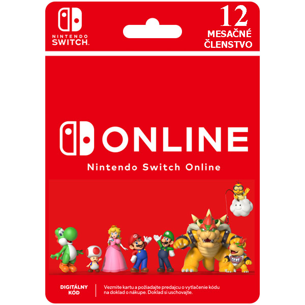 Nintendo Switch Online predplatné na 365 dní (Individual) Nintendo Switch Online predplatné na 365 dní (Individual)