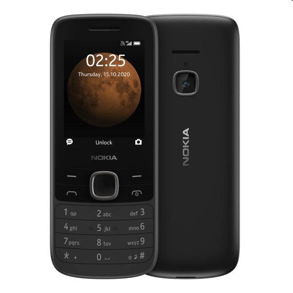 Nokia 225 4G Dual SIM, fekete