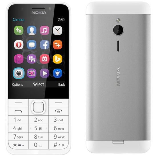 Nokia 230, Dual SIM, ezüst