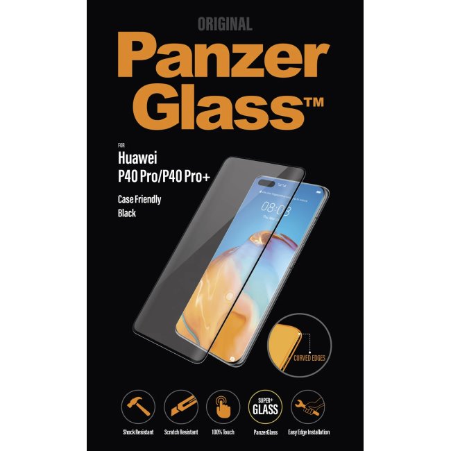 Temperált védőüveg PanzerGlass Case Friendly  Huawei P40 Pro/P40 Pro Plus, fekete
