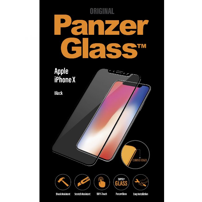 Temperált védőüveg PanzerGlass MIUM  Apple iPhone X/Xs, fekete