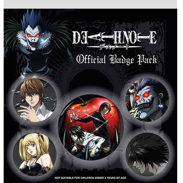 Jelvény Death Note Characters (5-Pack)