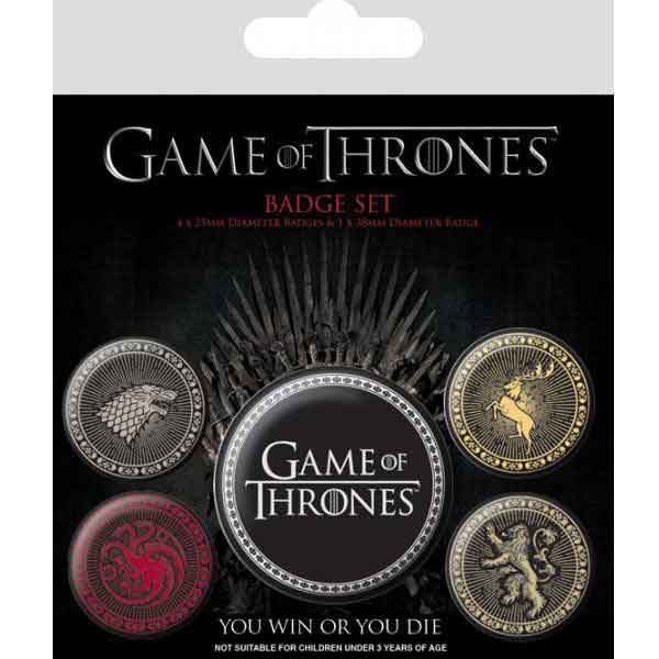 Jelvény Game Of Thrones Great Houses (5-Pack)
